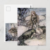Arthur Rackham-sprookjeskunst uit “Undine” Briefkaart (Voorkant / Achterkant)