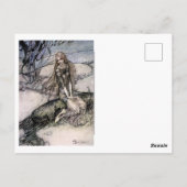 Arthur Rackham-sprookjeskunst uit “Undine” Briefkaart (Achterkant)