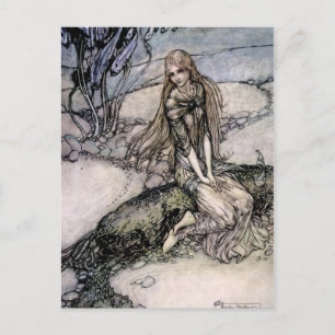 Arthur Rackham-sprookjeskunst uit 'Undine' Briefkaart