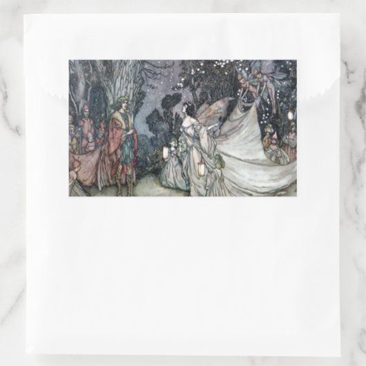 Arthur Rackham Titania en Oberon Sticker (Tas)