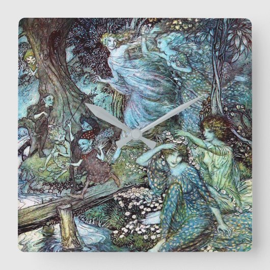 Arthur rackham vierkante klok (Voorkant)