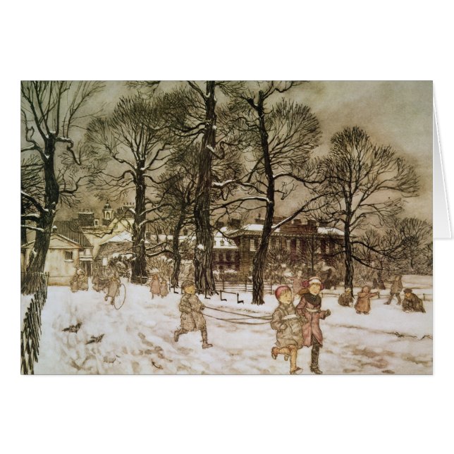 Arthur Rackham | Winter in Kensington Gardens van (Voorkant Horizontaal)