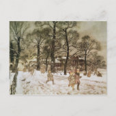 Arthur Rackham | Winter in Kensington Gardens van Briefkaart (Voorkant)