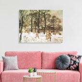 Arthur Rackham | Winter in Kensington Gardens van Canvas Afdruk (Insitu (Woonkamer))