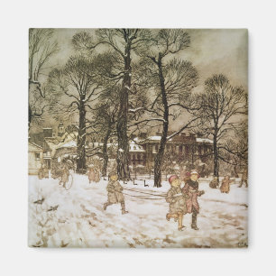 Arthur Rackham Winter in Kensington Gardens van Magneet