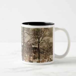 Arthur Rackham Winter in Kensington Gardens van Tweekleurige Koffiemok