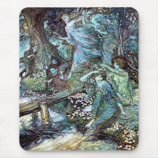 Arthur Rackham, "Wood Nymphs" Muismat (Voorkant)