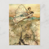 Arthur Rackham's Faeries in vlucht Briefkaart (Voorkant)