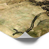 Arthur Rackham's Faeries in vlucht Poster (Hoek)