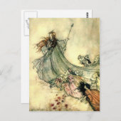 Arthur Rackham's Fairy Queen Briefkaart (Voorkant / Achterkant)