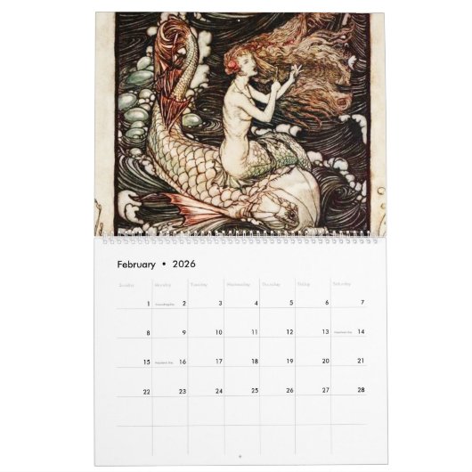 Arthur Rackham's Shakespeare  Kunst Kalender (Feb 2026)