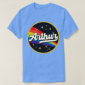Arthur Rainbow in ruimte  stijl T-shirt (Design voorkant)