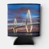 Arthur Ravenel Bridge bij nacht Blikjeskoeler (Voorkant)