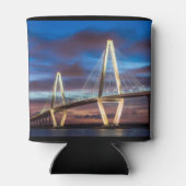 Arthur Ravenel Bridge bij nacht Blikjeskoeler (Achterkant)