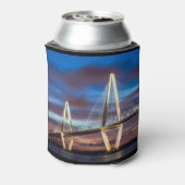 Arthur Ravenel Bridge bij nacht Blikjeskoeler (Blikje Achterkant)