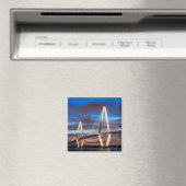 Arthur Ravenel Bridge 's nachts Magneet (Insitu (Vaatwasser))