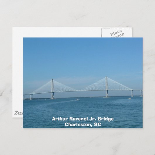 Arthur Ravenel Jr. Bridge Briefkaart (Voorkant / Achterkant)