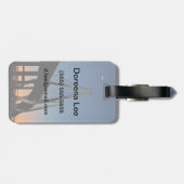 Arthur Ravenel Jr. Bridge in Dusk Bagagelabel (Achterkant horizontaal)