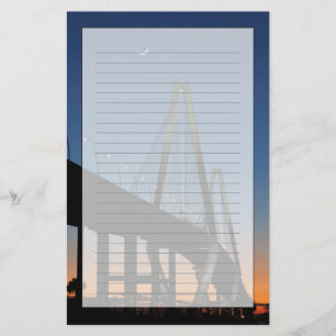 Arthur Ravenel Jr. Bridge in Dusk Briefpapier