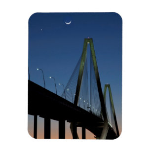 Arthur Ravenel Jr. Bridge in Dusk Magneet
