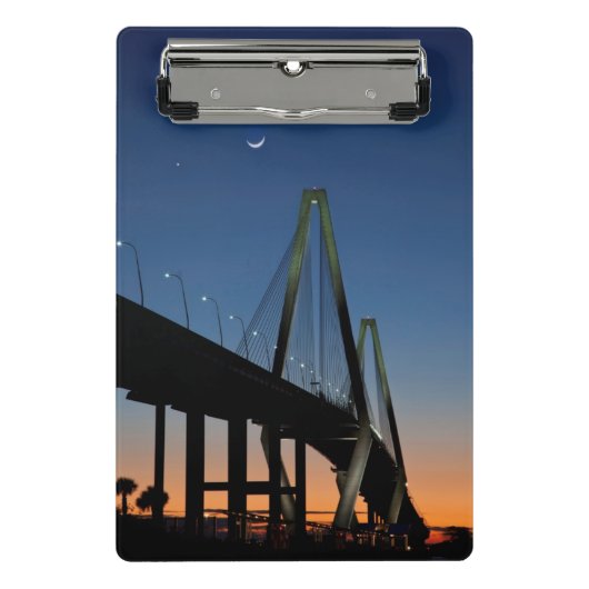 Arthur Ravenel Jr. Bridge in Dusk Mini Klembord (Voorkant)