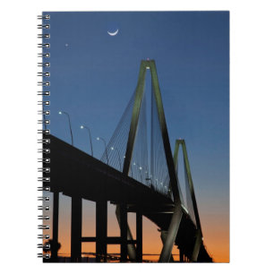 Arthur Ravenel Jr. Bridge in Dusk Notitieboek