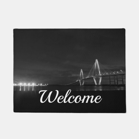 Arthur Ravenel Night Grayscale Welcome Doormat Deurmat (Voorkant)