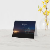 Arthur Ravenel Night Pano bedankje Kaart (Gele Bloem)