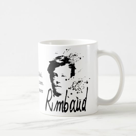 Arthur Rimbaud Bonne Pensée du Matin Poem Koffiemok (Rechts)