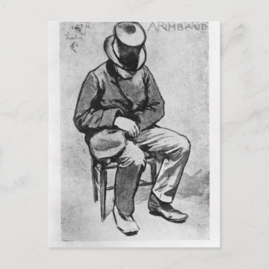 Arthur Rimbaud Briefkaart (Voorkant)