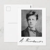Arthur Rimbaud Briefkaart (Voorkant / Achterkant)