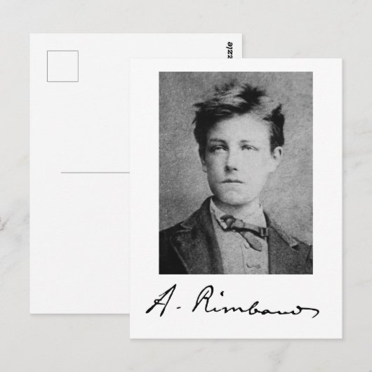 Arthur Rimbaud Briefkaart (Voorkant / Achterkant)
