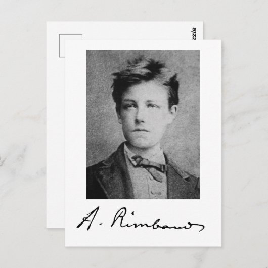 Arthur Rimbaud Briefkaart (Voorkant / Achterkant)
