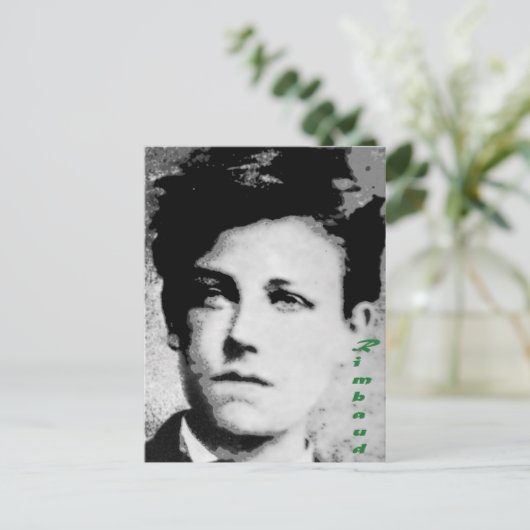 Arthur Rimbaud Briefkaart (Staand voorkant)
