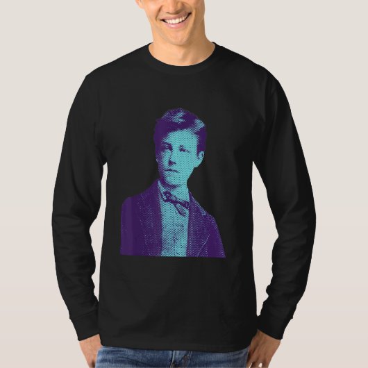 Arthur Rimbaud Frans dichter T-shirt (Voorkant)