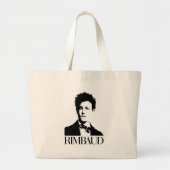 Arthur Rimbaud Grote Tote Bag (Voorkant)