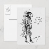 Arthur Rimbaud Juni 1872 Briefkaart (Voorkant / Achterkant)