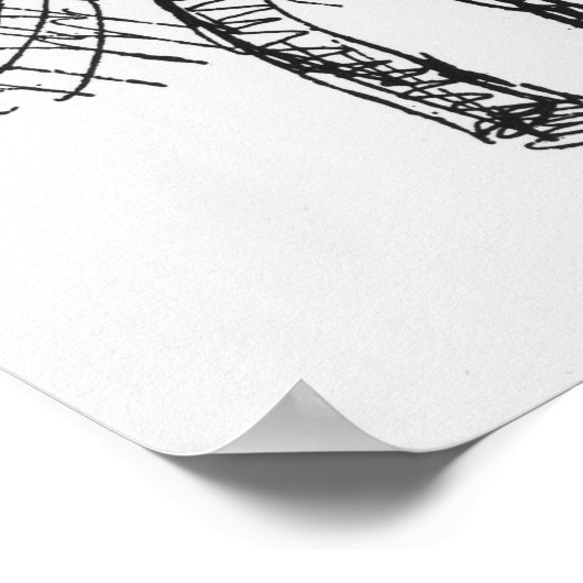 Arthur Rimbaud Juni 1872 Poster (Hoek)