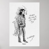 Arthur Rimbaud Juni 1872 Poster (Voorkant)