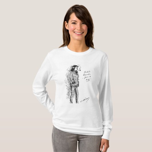 Arthur Rimbaud Juni 1872 T-shirt (Voorkant volledig)