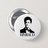 Arthur Rimbaud Ronde Button 5,7 Cm (Voorkant /achterkant)