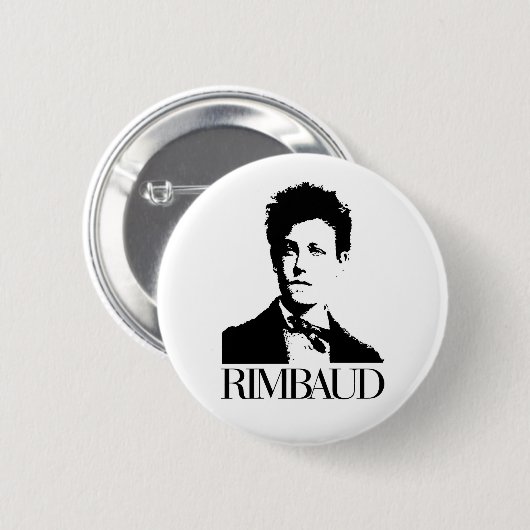 Arthur Rimbaud Ronde Button 5,7 Cm (Voorkant /achterkant)