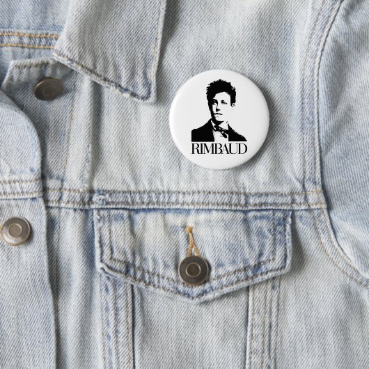 Arthur Rimbaud Ronde Button 5,7 Cm (In situ)
