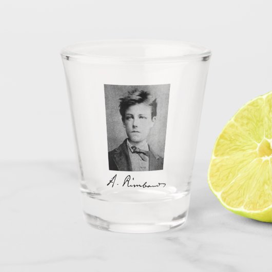 Arthur Rimbaud Shot Glass Glas (Voorkant)