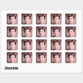 Arthur Rimbaud Vierkante Sticker (Vel)