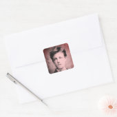 Arthur Rimbaud Vierkante Sticker (Envelop)
