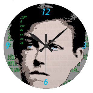 Arthur Rimbaud Wall Clock Grote Klok
