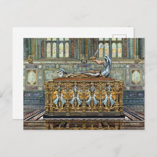 Arthur Robertson Tomb van de Hertog van Clarence Briefkaart (Voorkant / Achterkant)