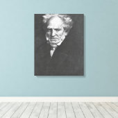 Arthur Schopenhauer Canvas Afdruk (Insitu (Houten vloer))
