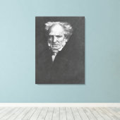 Arthur Schopenhauer Canvas Afdruk (Insitu (Houten vloer))